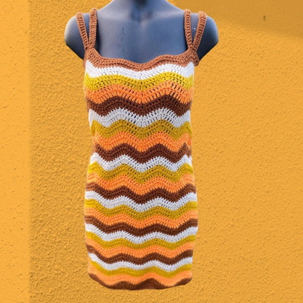 CROCHET PATTERN for Ripple Crochet Dress
