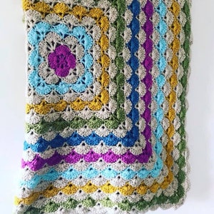 CROCHET PATTERN for Shell Stitch Crochet Blanket image 2