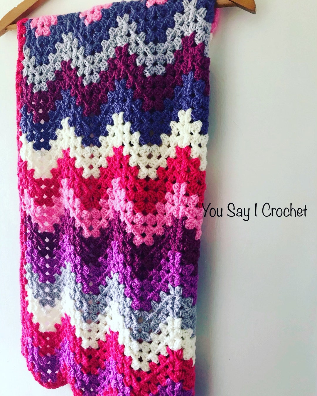 CROCHET PATTERN for Granny Chevron Crochet Blanket - Etsy