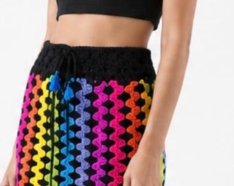 CROCHET PATTERN for Crochet Midi Skirt