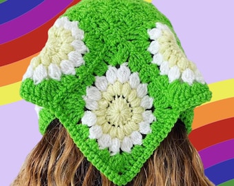 HÄKELANLEITUNG für Daisy Crochet Bandana Kopftuch