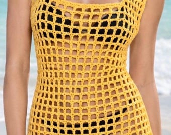 CROCHET PATTERN for Beach Crochet Cover Up