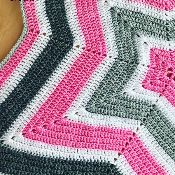 CROCHET PATTERN for Star Crochet Blanket