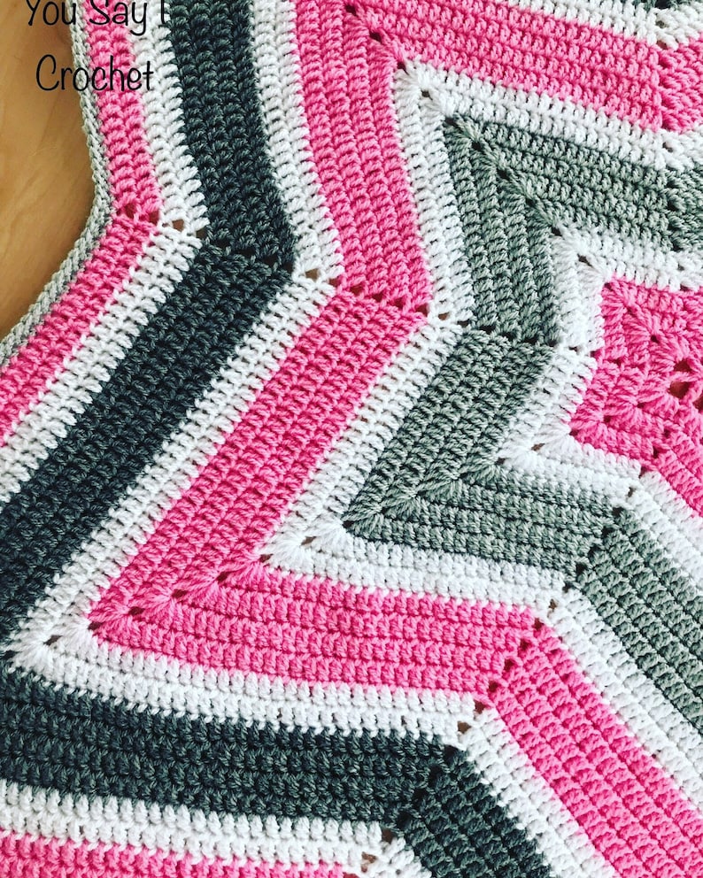 CROCHET PATTERN for Star Crochet Blanket image 1