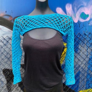 CROCHET PATTERN for Mesh Bikini Crochet Sleeves