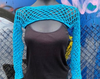 CROCHET PATTERN for Mesh Bikini Crochet Sleeves