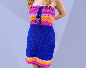crochet tube dress pattern Crochet Strapless Tube Dress Pattern GuChet.com