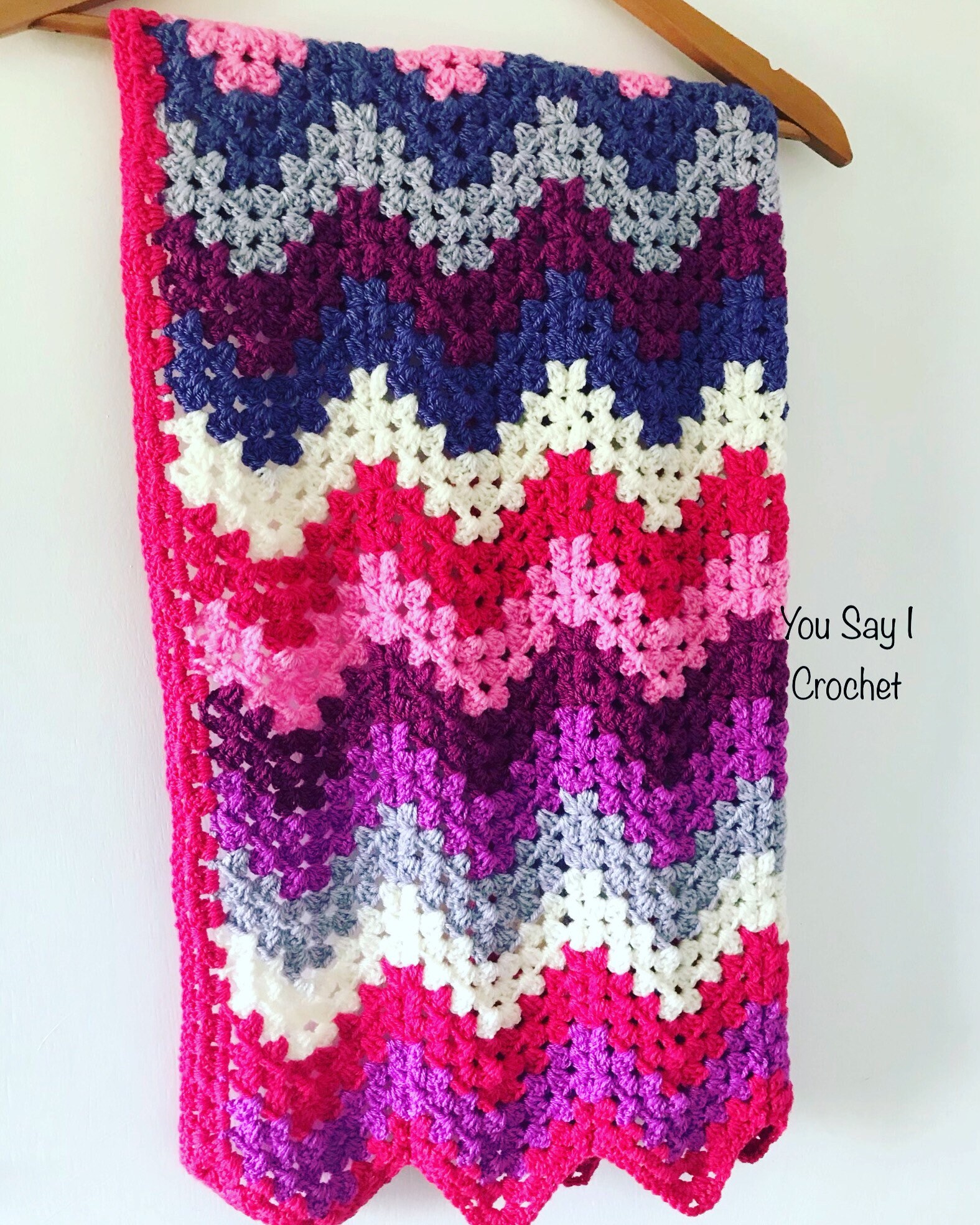 CROCHET PATTERN for Granny Chevron Crochet Blanket - Etsy