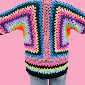 CROCHET PATTERN for Hexagon Crochet Cardigan