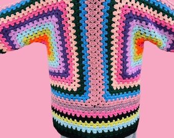 CROCHET PATTERN for Hexagon Crochet Cardigan