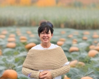 Crochet Pattern for Sleeve Sweater Scarf