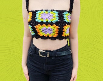 CROCHET PATTERN for Boho Crochet Crop Top