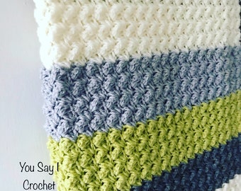 CROCHET PATTERN for Winter Bobble Crochet Blanket