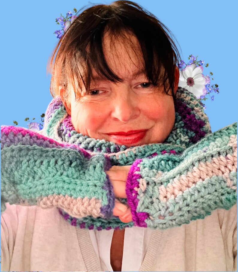 Wednesday Crochet Hood & Mitts Set image 4