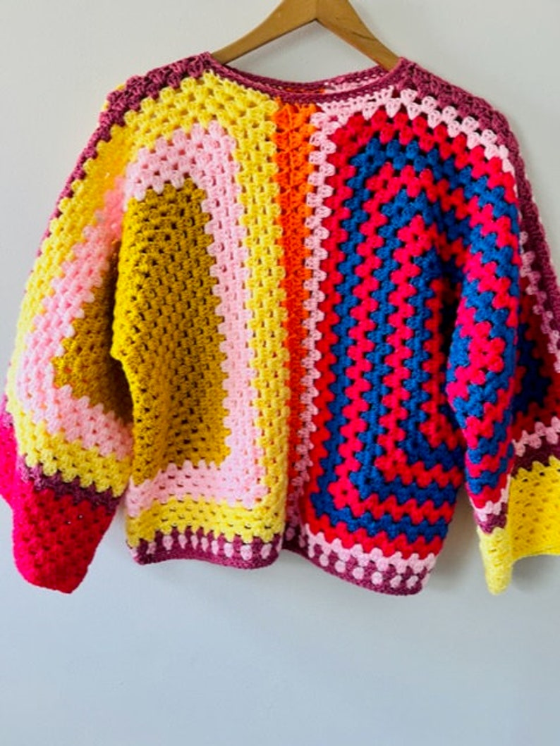 CROCHET PATTERN for Hexagon Crochet Jumper - Etsy