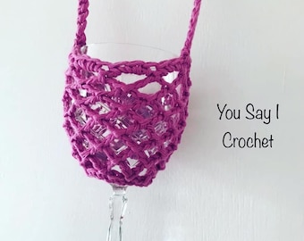 CROCHET PATTERN for Wine Glass Holder