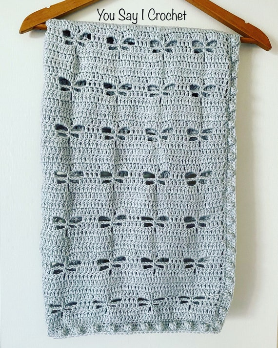 CROCHET PATTERN for Dragonfly Crochet Blanket