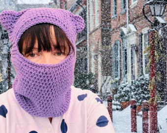 CROCHET PATTERN for Kitty Balaclava