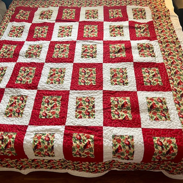 Cardinal Quilt Etsy