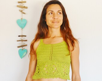 Crochet Pattern - The Granny Flower Top, summer top, crochet top, how to crochet a top, easy crochet, summer crochet, boho top