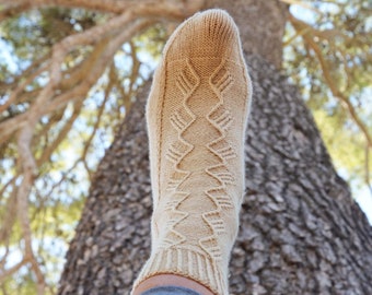 Angel Wings-Fersenlappen- oder Klappensocken, Rundstricknadeln, Video-Tutorial, für alle Größen, von oben nach unten, kurze Runden