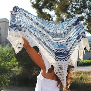 Alchemy Knit + Crochet Pattern by Cecilia Losada, Mamma Do It Yourself, shawl pattern, triangular shawl, crochet, videos, knitting