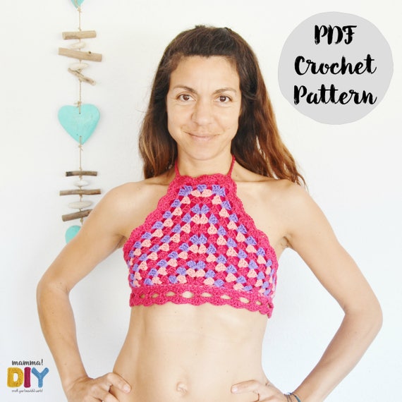 granny square halter top