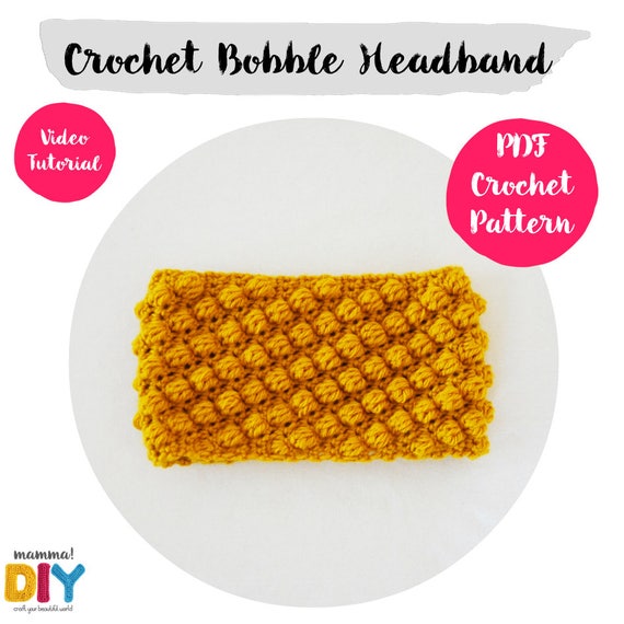 crochet turban step by step Superpower Woman Headband Crochet Pattern turban ear warmer all sizes woman easy video tutorial