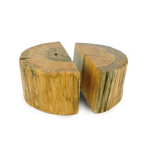 4" tall X 8" diameter reclaimed wood buffet riser set.