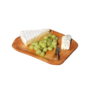 Tagliere per salumi 13" X 11" X 1" realizzato a mano con legno di radice recuperato