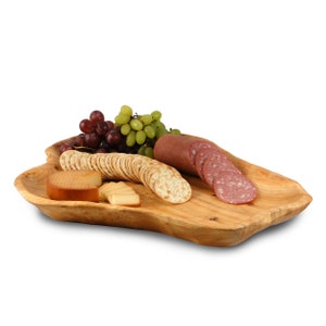 18" X 14" appetizer platter, charcuterie platter hand-carved from reclaimed root wood