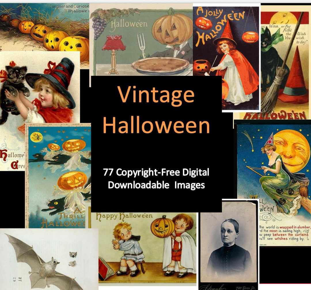 77 Vintage Halloween Images Instant Download Printable - Etsy Canada