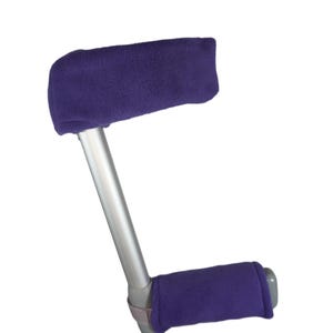 Purple Crutch Arm Covers Sleeves Cuffs Elbow Crutches Pads - Full Set