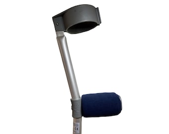 Crutch Handle Padded Fleece Covers - NAVY