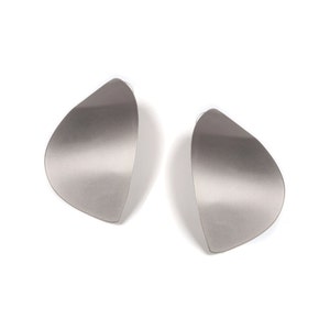 Leaf Earrings, Silver Stud Earrings, Gift for Wife, Women Earring, Everyday Earring, Bridesmaid Earrings, Modern Earrings, Ladies Earrings