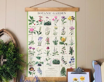 Flower Print | Floral Garden Wall Art | Floral Print Vintage | Flowering Plant Poster | Plant Art | Floral Print | Living Room Decor | Plant