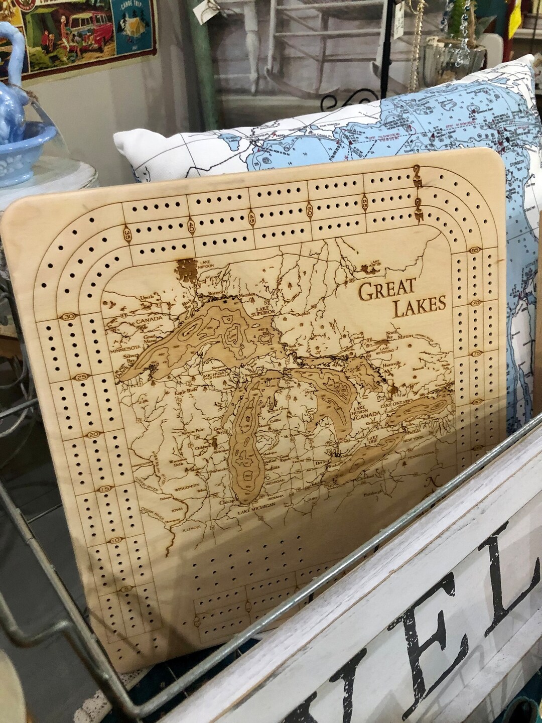 Great Lakes Cribbage Board Cribbage Board Great Lakes Gift Card Game