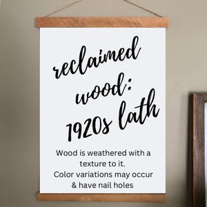 Vintage World Map Poster with Optional Wood Hanger | 1960s copyright immagine 6