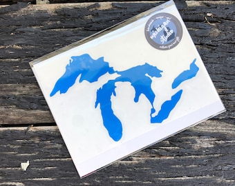 Grote Meren-vinyl sticker sticker
