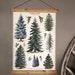 Christmas Trees Print | Christmas Wall Art | Trees Print Vintage | Trees Poster | Botanical Art | Pine Trees Print Art | Vintage Christmas 