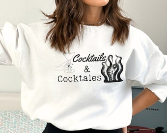 Monster Romance Sweatshirt: Cocktails & Cocktails, Kryddig bokälskare present