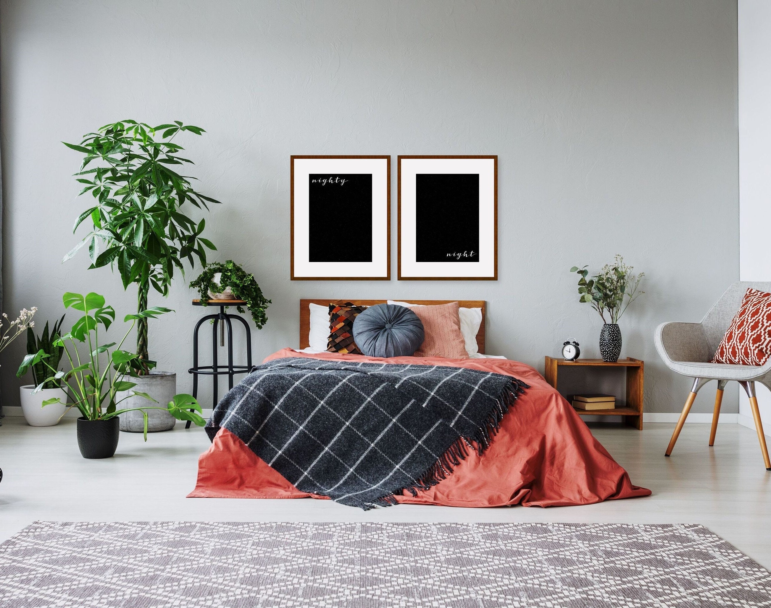 Black and White Wall Art Digital Download Printable Modern | Etsy