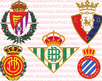 スペイン ラ リーガ サッカー チーム バッジ SVG、PNG 20 チーム