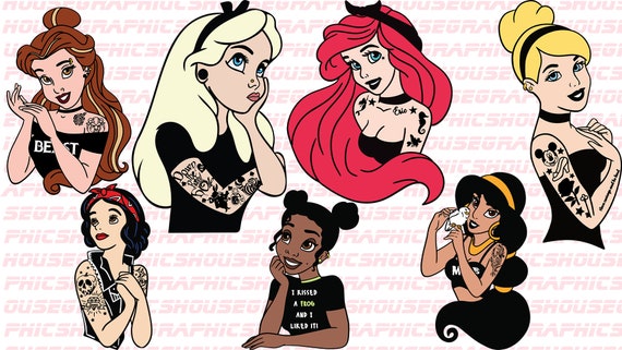 Download Punk Princess Disney Pack Svg Png Multilayered Etsy