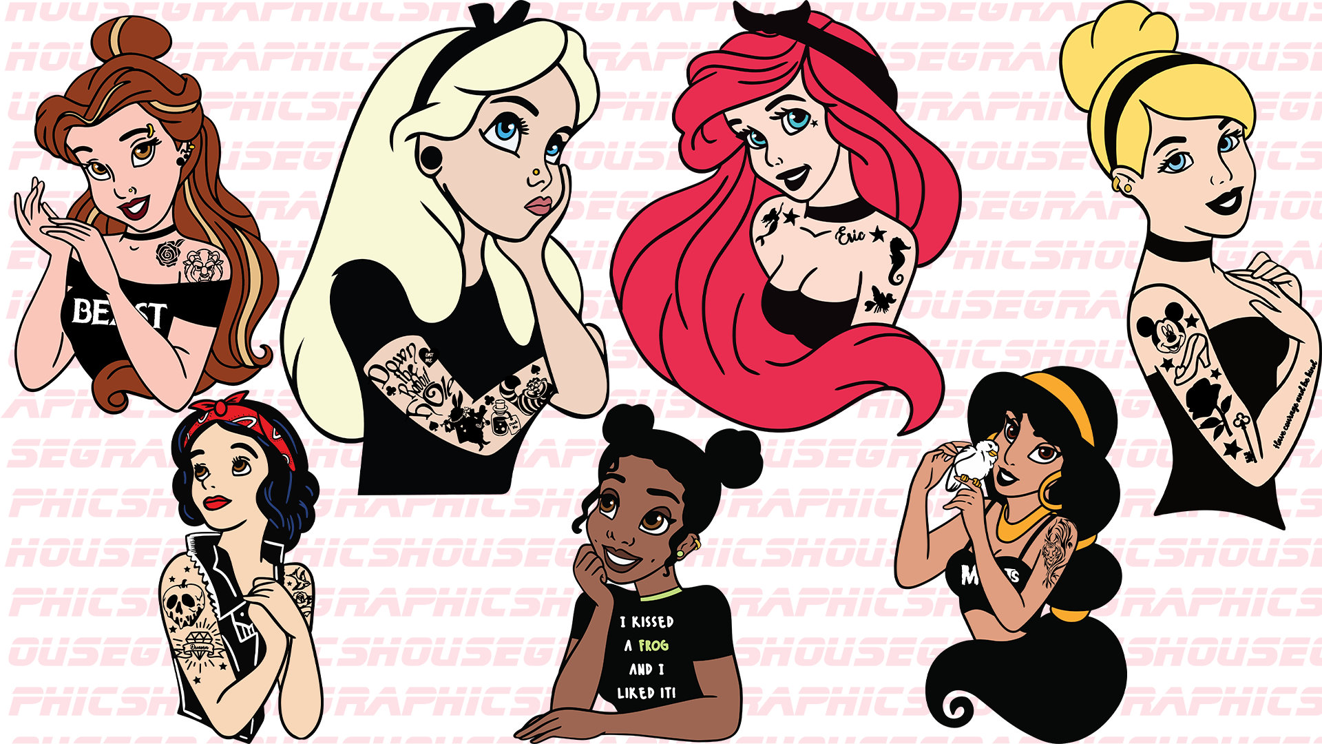 Free Free 227 Steampunk Tattooed Disney Princess Svg SVG PNG EPS DXF File