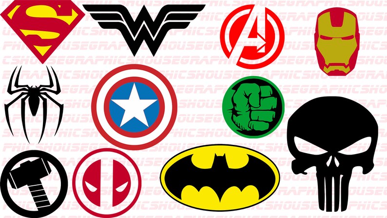 Download Marvel Avengers pack SVG PNG DXF | Etsy