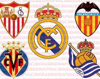 Logos of All Teams of the Spanish LaLiga Editorial Photography -  Illustration of soccer, colourful: 224527297