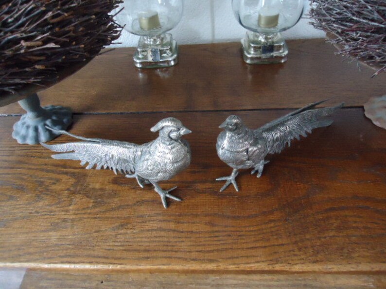 beautiful large solid pheasants torque/home decoratie/shabby chic /paris apartment/christmas table decoratie image 4