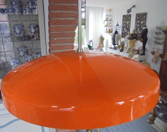 vintage orange hanging lamp/design lamp from denmark/scale lamp model ufo/antique lamp made of plastic/midcentury lamp