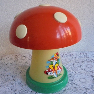 vintage mushroom lamp / lamp in the shape of mushroom / nursery lamp/fairytale lamp/lamp